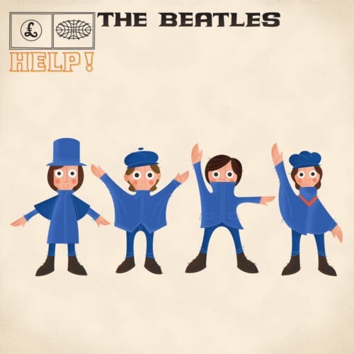 Album Cover Illustration – The Beatles/Help