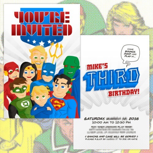 Justice League Invitation
