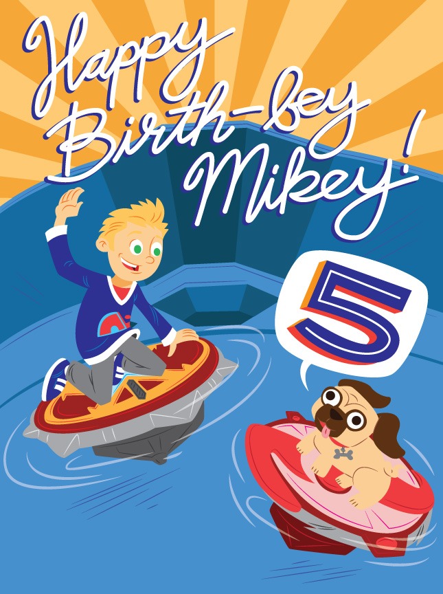 5th Birth-Bey Card