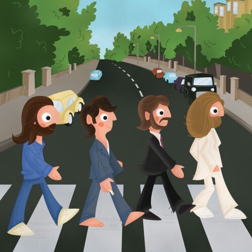 Album Cover Illustration – Abbey Road