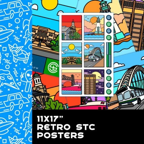 11x17" Retro STC Posters