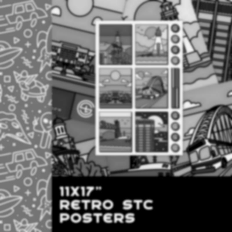 11x17" Retro STC Posters