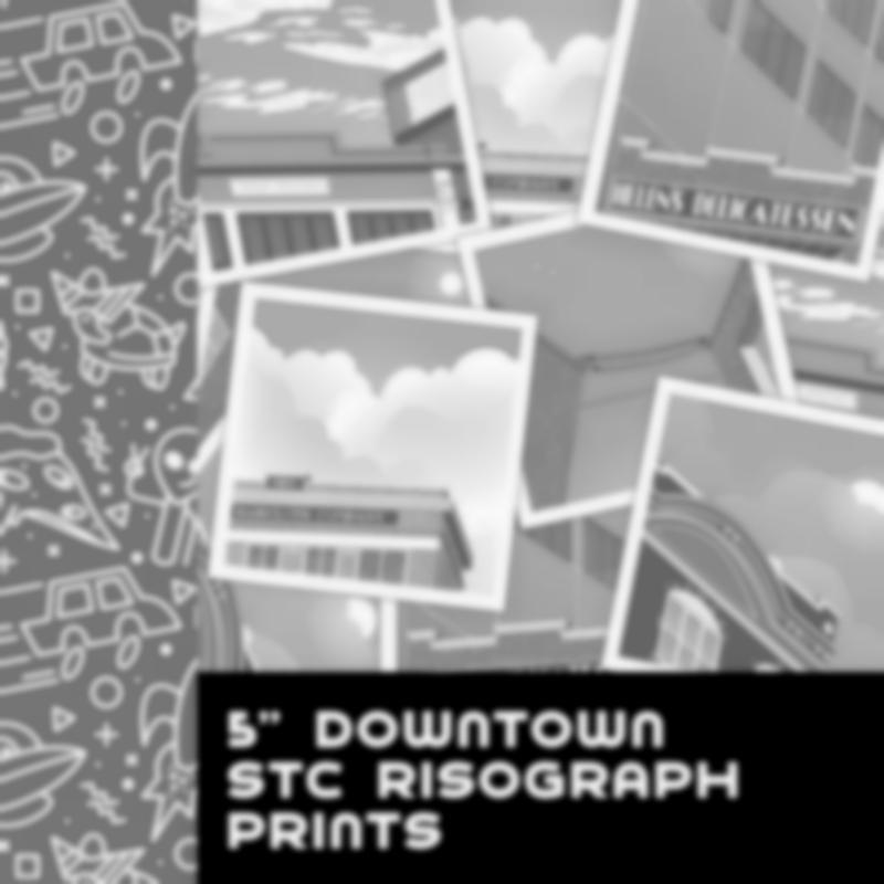 Individual Downtown STC Risograph Prints
