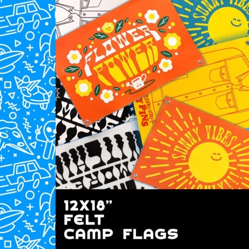 12x18" Felt Camp Flags