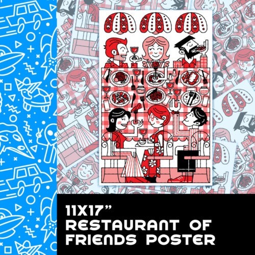 11x17" Restaurant of Friends Poster
