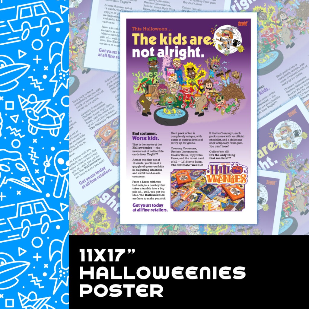 11 x 17″ Halloweenies Poster