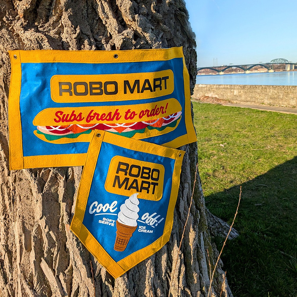 Robo Mart Flags