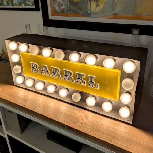 The Barrel Lighted Sign